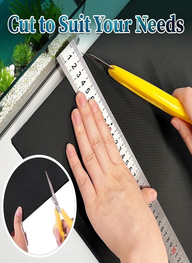 Wibeelee 48x24 Inch Aquarium Leveling Mat - Neoprene Non-Slip Shockproof Fish Tank Pad, 0.2" Thick Waterproof Tank Base Cushion for Uneven Surfaces, Cut-to-Size Floor & Desktop Protector - Image 5